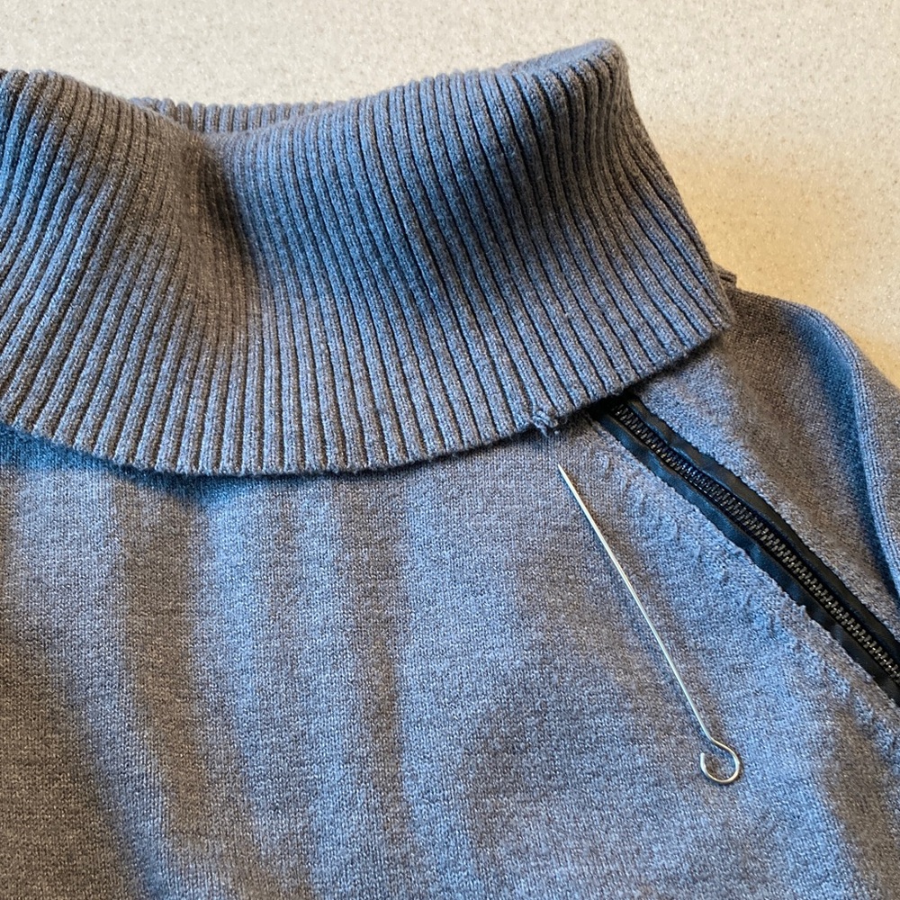 Bebe Gray Turtleneck Sweater Dress Women Size Medium - Picture 12 of 14